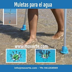 Muleta de agua playa piscina