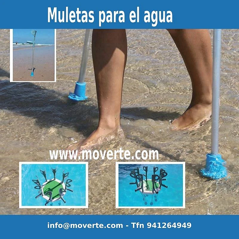 Muleta de agua playa piscina