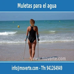 Muleta de agua playa piscina