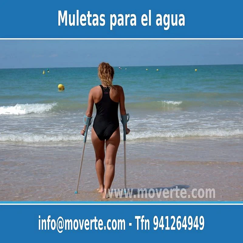 Muleta de agua playa piscina