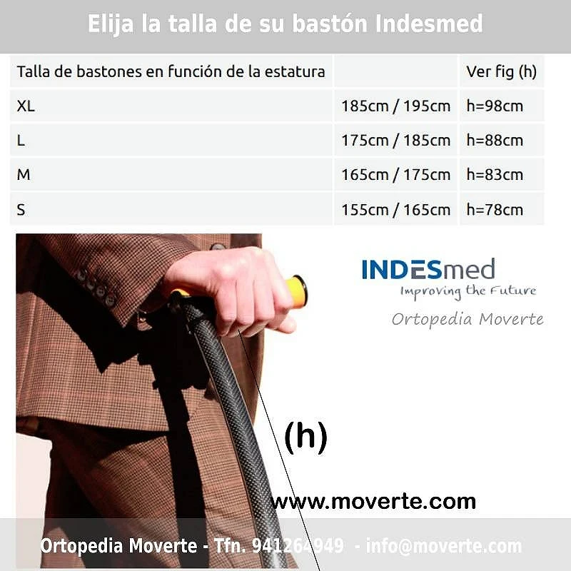 Bastón Indesmed de Senderismo (100% DE FIBRA DE CARBONO) • Compre Medias
