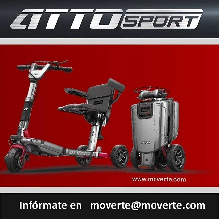 SCOOTER PLEGABLE 3 RUEDAS ATTO SPORT SCOOTER DISCAPACITADOS