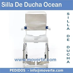 Ocean Ergo - silla estándar, 4 ruedas con freno