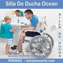Ocean Ergo - silla estándar, 4 ruedas con freno
