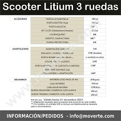 Scooter eléctrico Litium 3 Ruedas