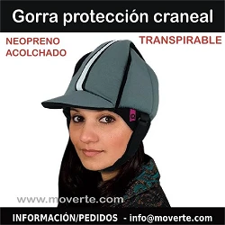 GORRA PROTECCIÓN CRANEAL GRIS