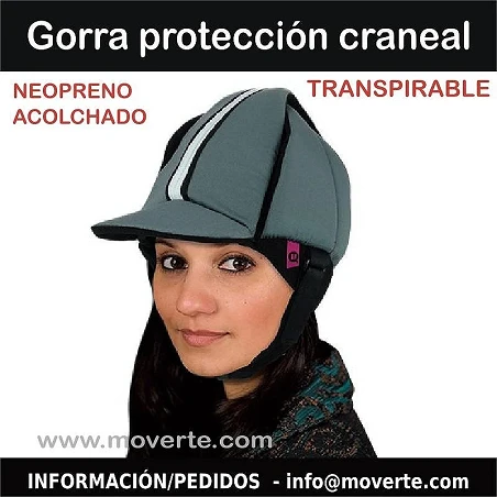 GORRA PROTECCIÓN CRANEAL GRIS