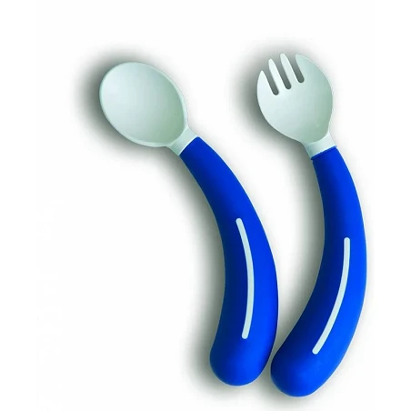 Tenedor para niños mango Handi-Grip® Azul