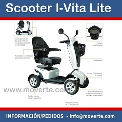 Scooter Eléctrico con suspensión I-Vita Lite Ortopedia Moverte