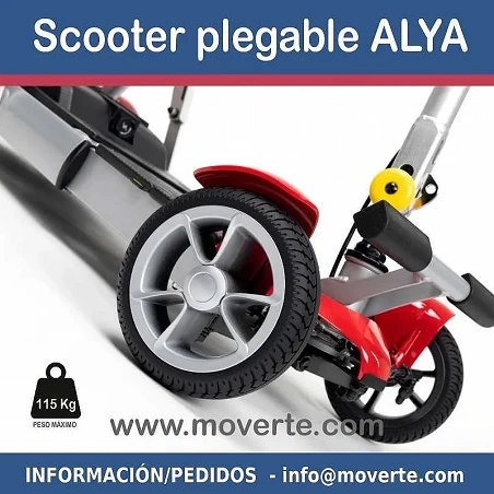 Scooter eléctrico Alya solo pesa 17,9 Kg.