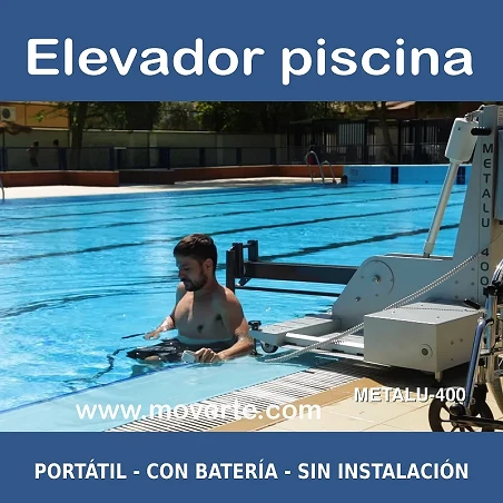 Elevador acuático con baterías portátil