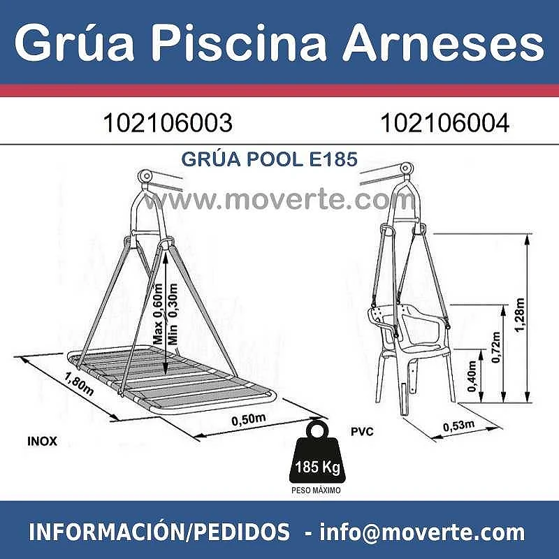 Arnés-silla especial piscinas
