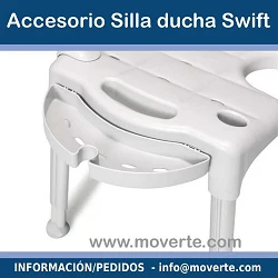 Porta jabón y alcachofa ducha silla Swift