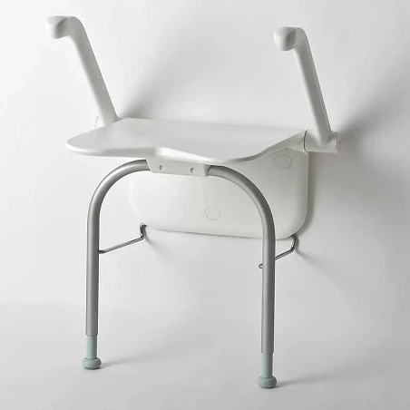 Asientos ducha sin patas abatibles relax BLANCO