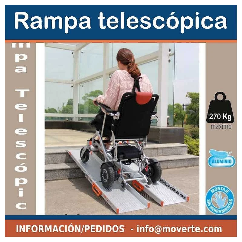 Rampas Telescópicas para silla de ruedas