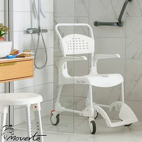 Silla de ruedas para baño ducha y wc etac clean AD828 super estrecha