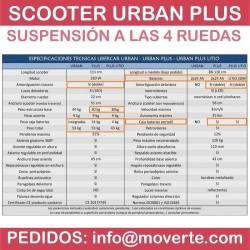 Scooter Urban Plus GEL AGM Suspensión 4 ruedas Libercar 15 - moverte 
