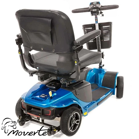 Scooter eléctrico con suspensión para obesos Revo 2.0 soporta 181 Kg. color azul