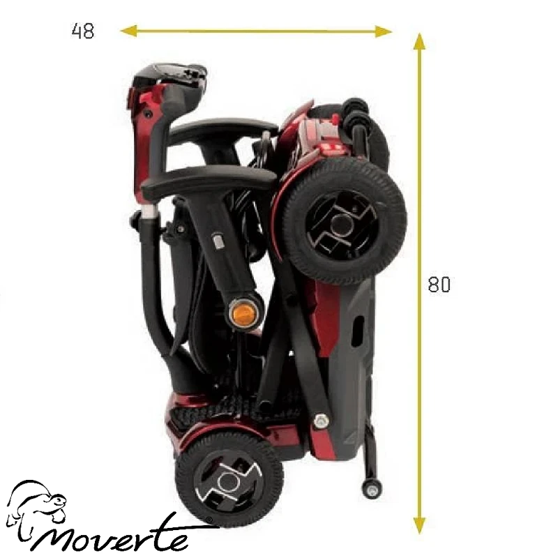 Medidas plegado Scooter eléctrico para discapacitados I Laser plegable con mando a distancia