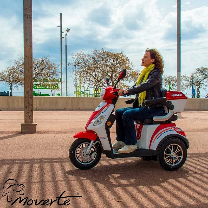 Scooter electrico deportivo tipo moto para discapacitados-Madeira