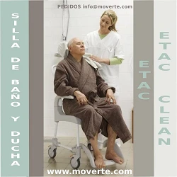 Silla de ruedas para baño ducha y wc etac clean AD828 super estrecha