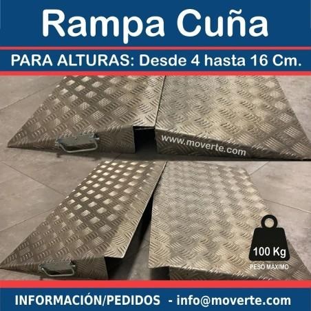 Cuña de acero para alturas de 10 a 16 Cm. ortopedia moverte.com