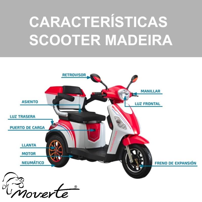 partes del scooter de 3 ruedas para discapacitados madeira