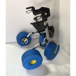 nuevo rollator XL para playa ruedas grandes moverte