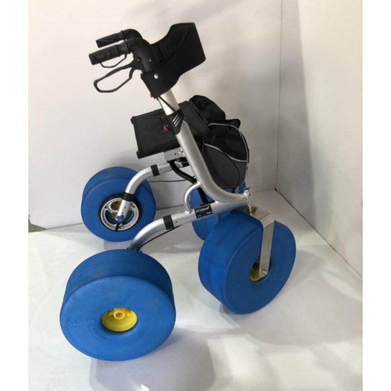 nuevo rollator XL playa plegable moverte