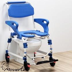 Nueva silla de ducha y WC ADAS con cubeta o sobre el wc ortopedia moverte