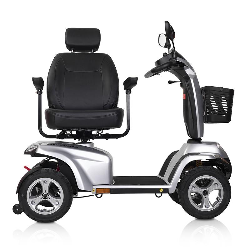 scooter eléctrico Gran Canaria color plata asiento giratorio