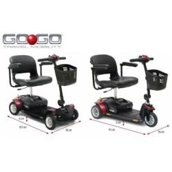 Medidas del scooter electrico GoGo ortopedia moverte