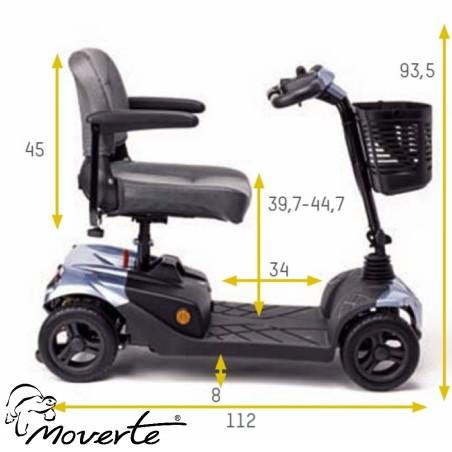 Medidas Scooter I-Confort Apex ortopedia moverte