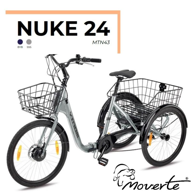 Triciclo Eléctrico Monty Nuke 24  GRIS