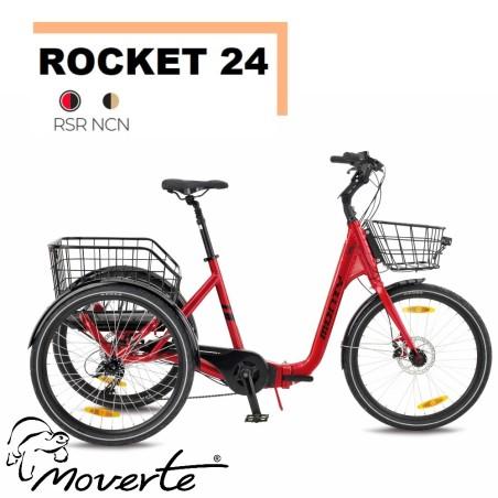 Triciclo electrico BH Monty Roket 24  rojo Ortopedia Moverte