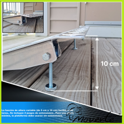 rampa aluminio para umbral regulable altura de 5 a 10 cm 87x41 moverte.com