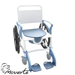 Silla de ruedas autopropulsable y de transporte para ducha y wc