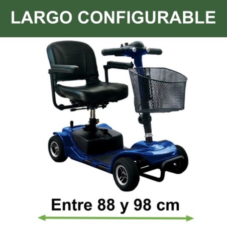 Scooter eléctrico configurable a medida entre 88 y 98 cm Largo