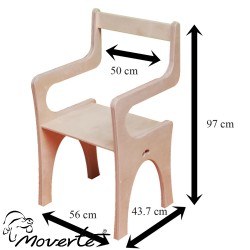 Medidas Silla de electroterapia, resonancia magnética
