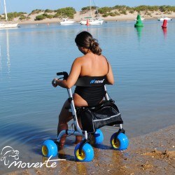 Andador de playa con ruedas grandes ortopedia moverte