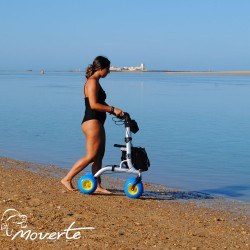 Andador de playa con ruedas grandes ortopedia moverte