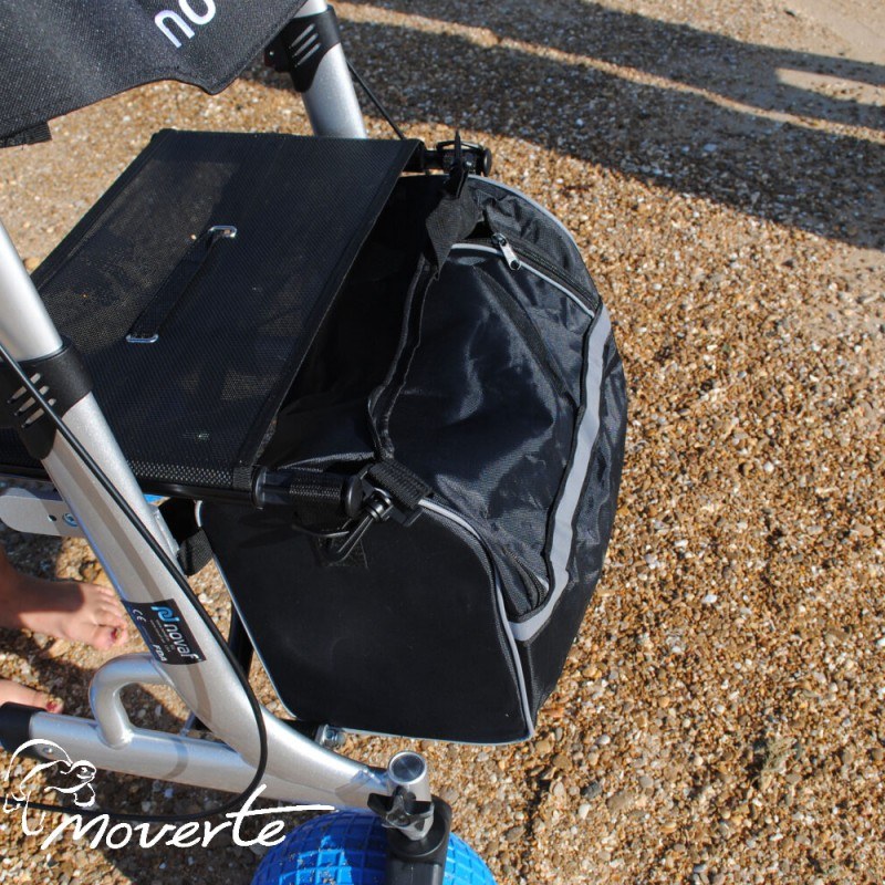 Andador de playa con bolsa y ruedas grandes ortopedia moverte