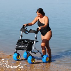 Andador de playa con ruedas grandes ortopedia moverte