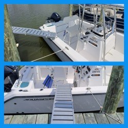 Rampa pasarela plegable para barco 2 Metros