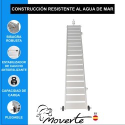Rampa pasarela plegable para barco 2 Metros