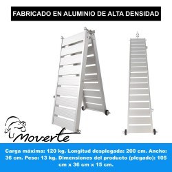 Rampa pasarela plegable para barco 2 Metros