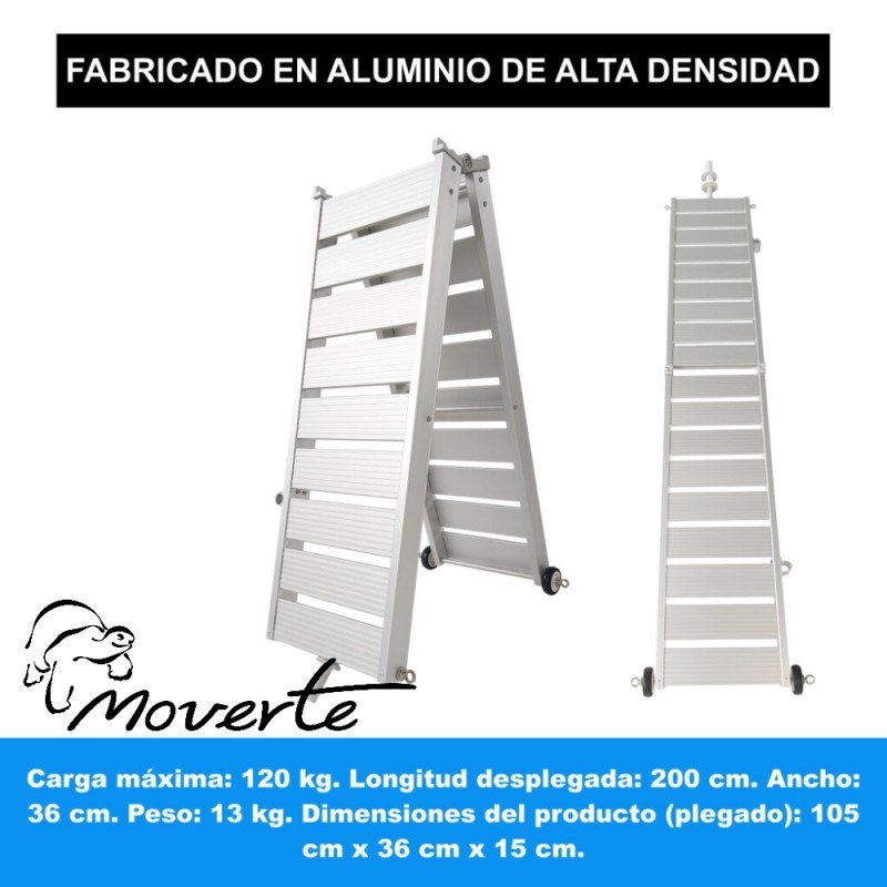 Rampa pasarela plegable para barco 2 Metros
