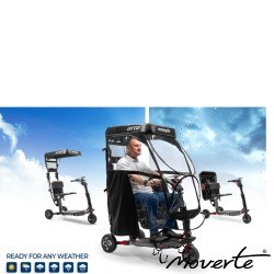 Capota plegable para sol y lluvia para scooter Atto