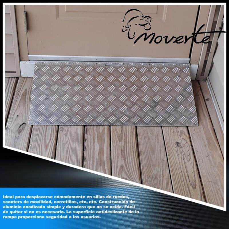 Rampa aluminio para umbral regulable altura de 5 a 10 cm 87x41 moverte.com