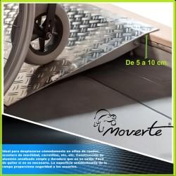 Rampa aluminio para umbral regulable altura de 5 a 10 cm 87x41 moverte.com